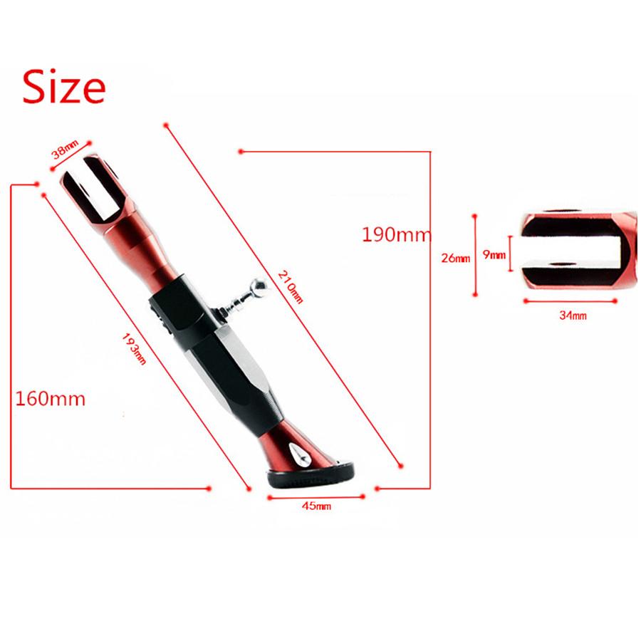 Universal Motorcycle Parts Adjustable Height 21-25CM Kickstands Motor Scooter Modified Foot Bracket CNC Aluminum Alloy Side Stands