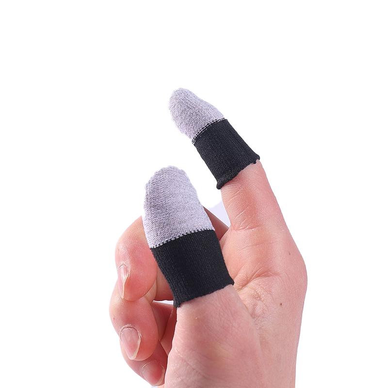 2 Stück Anti-Rutsch-Fingerlinge Atmungsaktiv Silberfaser Anti-Rutsch Spiel Leitfähig Unterhaltungselektronik Must Have Spiel Fingerlinge