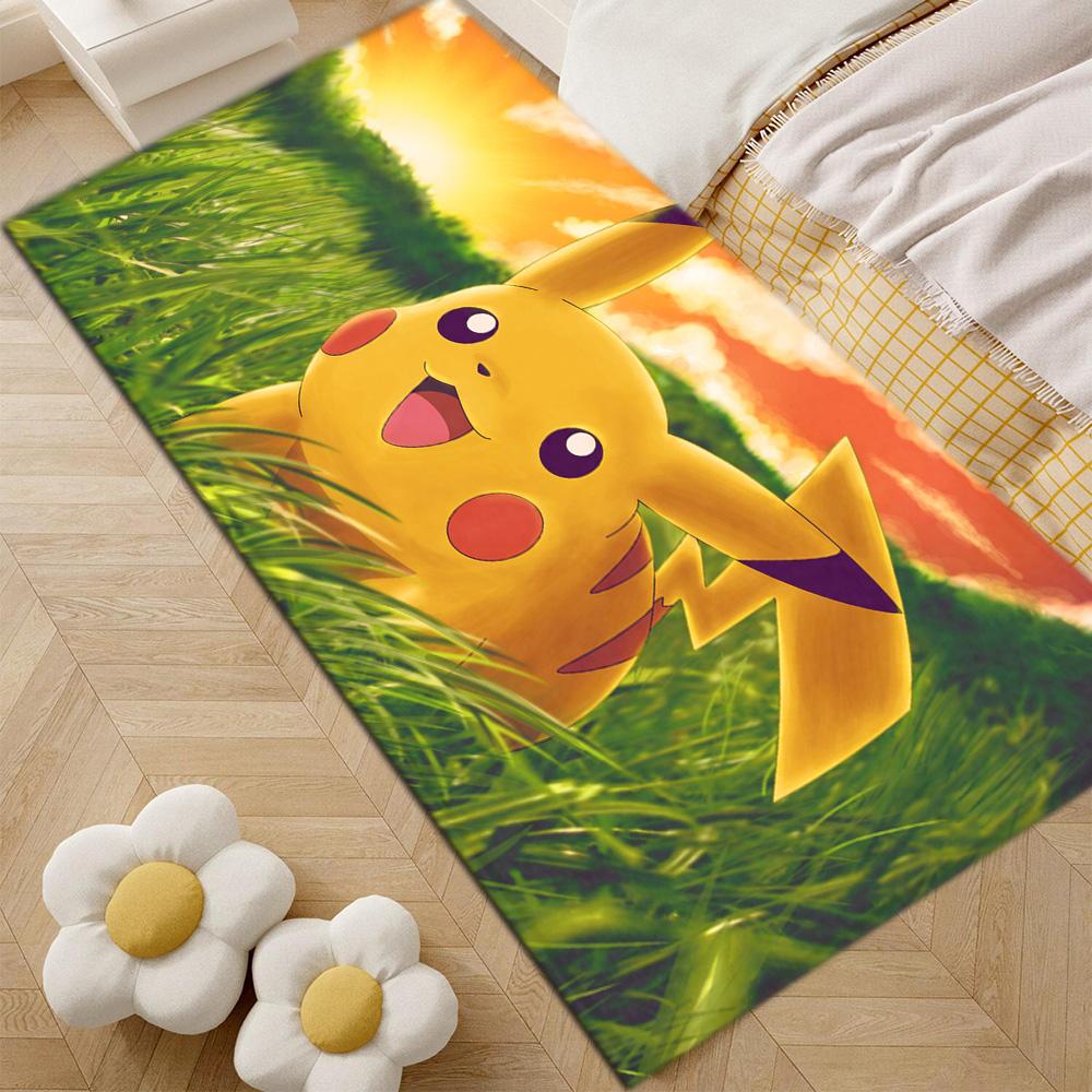 Fashion Entrance Mat Living Room Rugs Decoration P-Pikachuus Balcony Doormat Front Door Super Absorbent Bathroom Rug Floor Mats