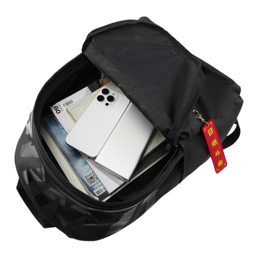 New LiNing Rijin Doujin Collection Polyurethane Backpack Unisex Black ABSV005-1