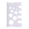 Durabler Stainless Steel Ruler Screw Measuring Ruler Precise Pitch Measurement Thread Gauge Screw Measurement Ruler Measuring