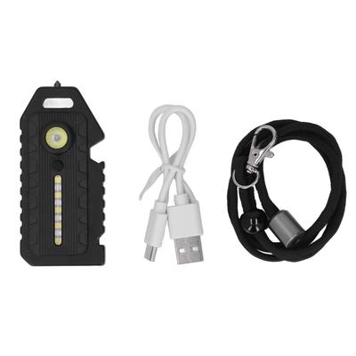 Pocket Flashlight Multifunction Keychain Flashlights Waterproof Whistle Emergency Light with