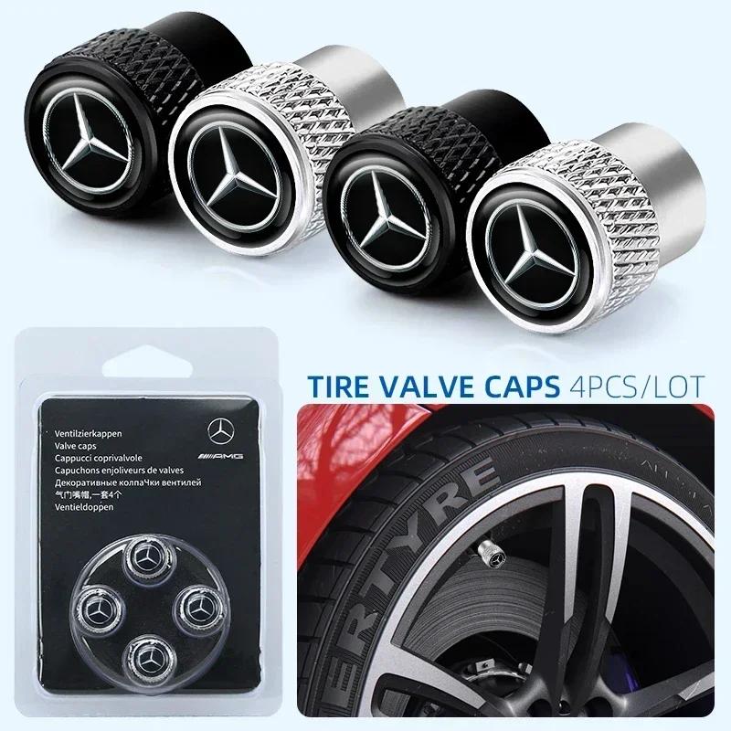 Bilklistermärke För Mercedes Benz För W206 C-klass C200L CLA GLA Mercedes Benz W203 W220 W213 W211 W212 W201 Bilhjulsdäckventil bil