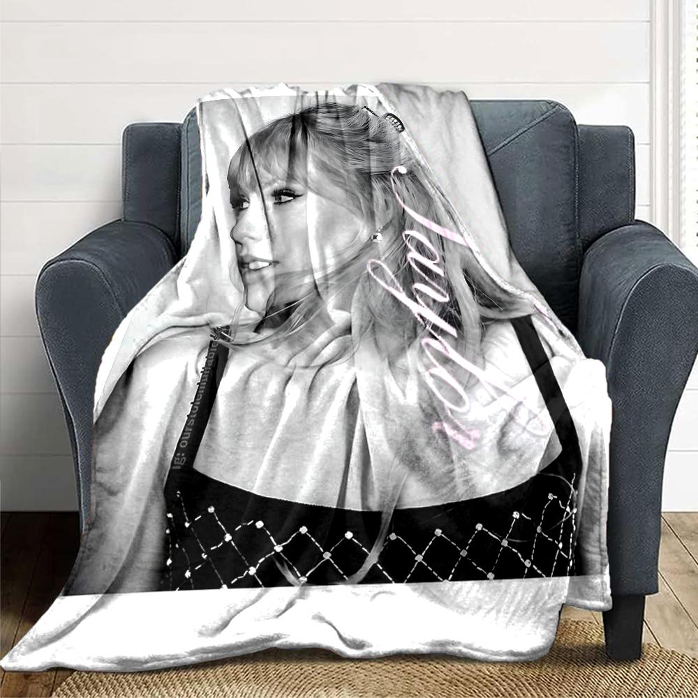 Taylor Swift Music Tour Blanket Soft Throw Blanket For Home Bedroom Bed Sofa Travel Office Solid Christmas Blanket