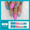European & American Style Glitter Press-On Nails - Trendy Wearable Nail Art Stickers