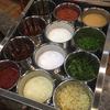 Haisidike Stainless Steel Mobile Seasoning Cart with 12 Jars