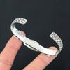 Mothers Day Deal 925 Sterling Silver Marquise Scolecite Stone Bangle Bracelet