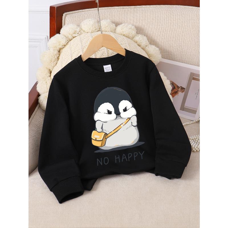 Kids Sweatshirt,Round Neck Fashion Sweatshirt Featuring Adorable Animal Prints, Autumn and Winter ,Comfortable Warm Fashion