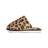 Leopard Print Fur Slippers for Indoor Warmth and Plush Cotton Slippers