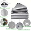 Double Thickened PE Waterproof Sun Shade Tarp Yard Waterproof Cargo Cover Tarp  Truck Cover