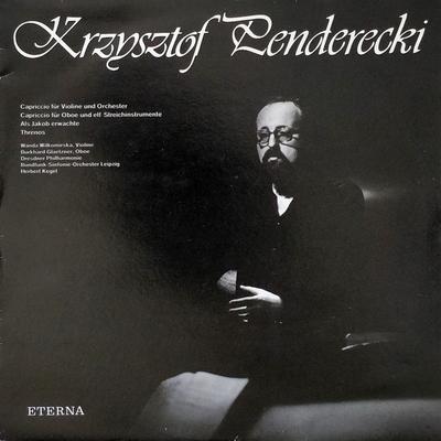 LP Record KRZYSZTOF PENDERECKI  WANDA WILKOM  Capriccio Fr Violine Und Orchester 827408 ETERNA 1984 Germany Classical Used