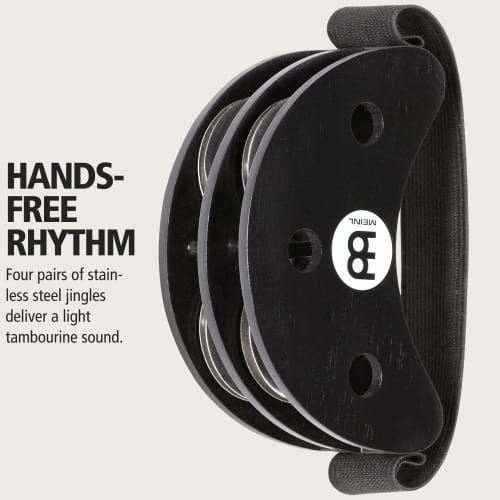 MEINL Percussion Foot Tambourine FJS2S-BK Black