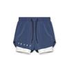 Wings Men's Quick-Dry Double-Layer Sports Shorts for Running, Marathon, Basketball, and Outdoor Fitness