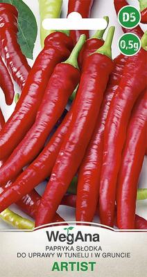 Paprika Słodka Artist 0.5g Pepper Seeds -