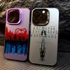 TV S-Stranger T-Things Phone Case for iPhone 17 Air 16 16e 15 14 Plus 13 12 11 Pro Max X Xs XR 8 Colorful Silver Hard Cover