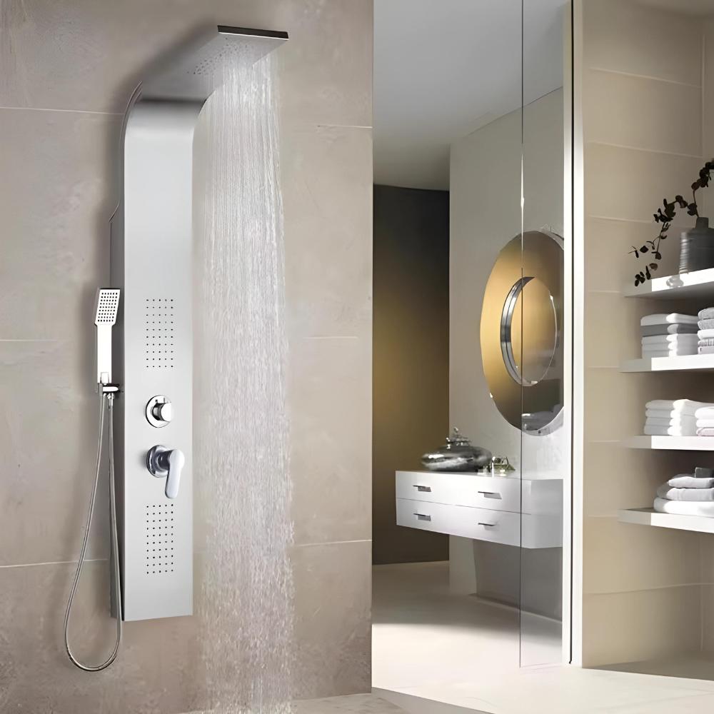 Shower panel tap - Nickel plated