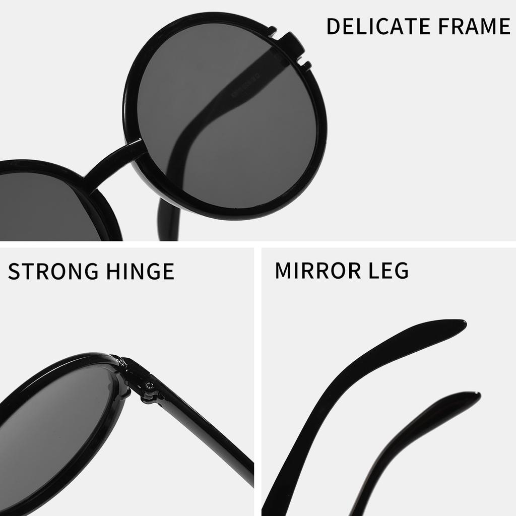 Vintage Round Sunglasses for Women Men Circular Sun Glasses Female Oval Eyewear  for Male Female Eyeglasses