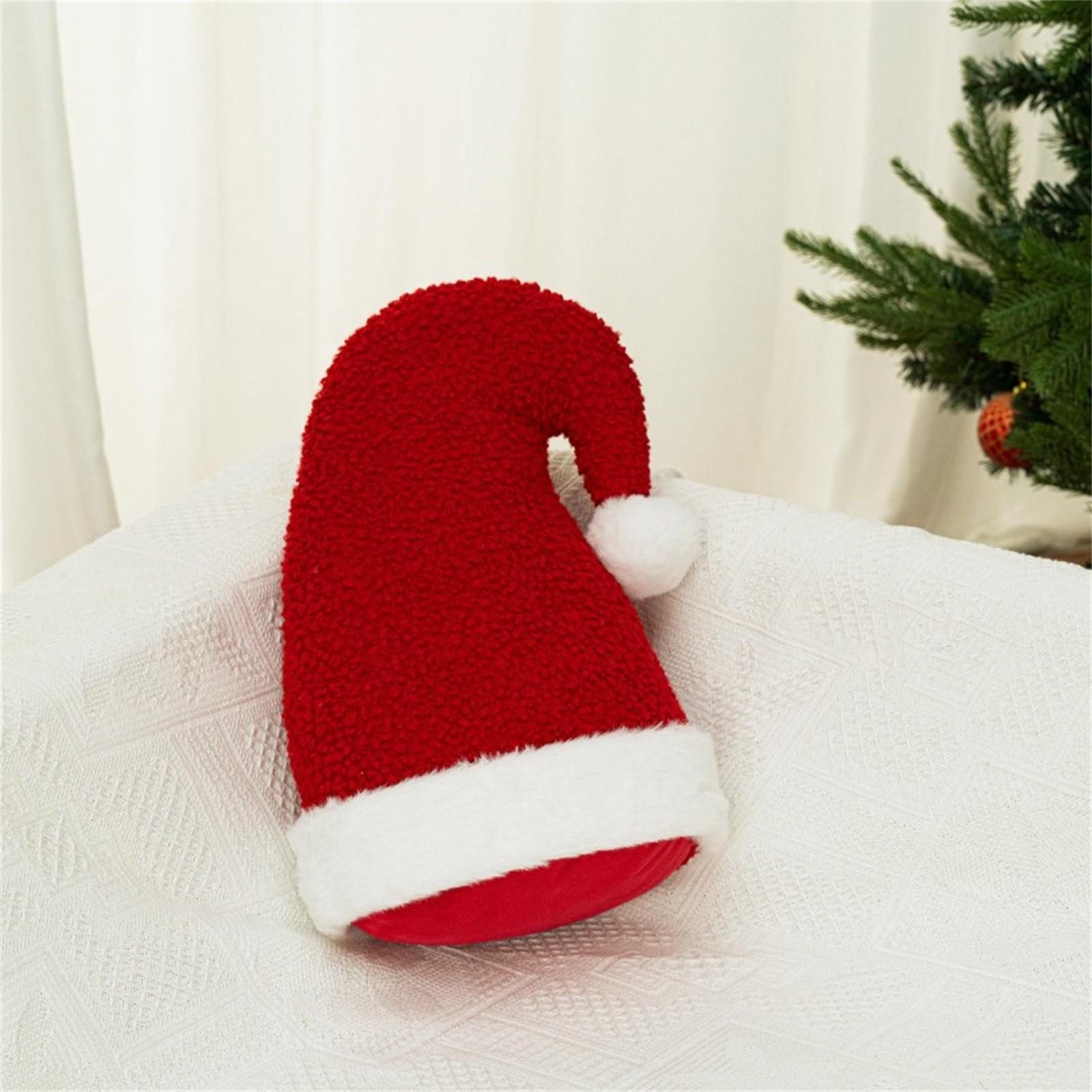 

Рождественская подушка-кукла в форме шапки Санты, подушка-подушка, рождественское украшение One Size