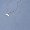 DIEYURO 316L Stainless Steel New White Shell Mermaid Tail Lucky Beautiful Pendant Necklace Valentine's Day Gift For Girlfriend