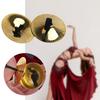 2 Pair Metal Cymbals Small Belly Dance Finger Dial Pads Children Musical Instrument Toy Metal Early Educational Baby Toy
