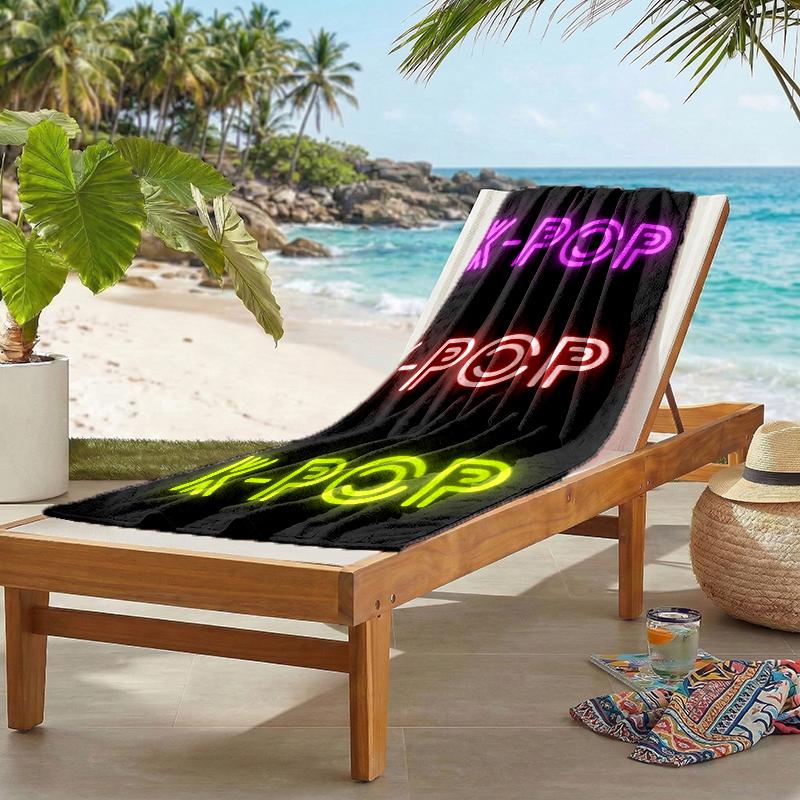 Kpop Fashion Beach Towel: Ideal for Summer Adventures Soft, absorbent and quick drying suitable for swimming and bathing