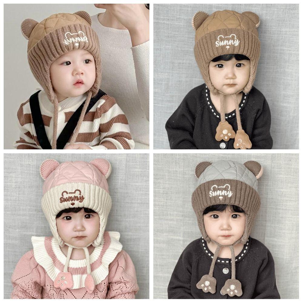 Soft Baby Ear Protection Cap Warm Kids Beanie Caps Kawaii Toddler's Lei Feng Hat  Winter Season