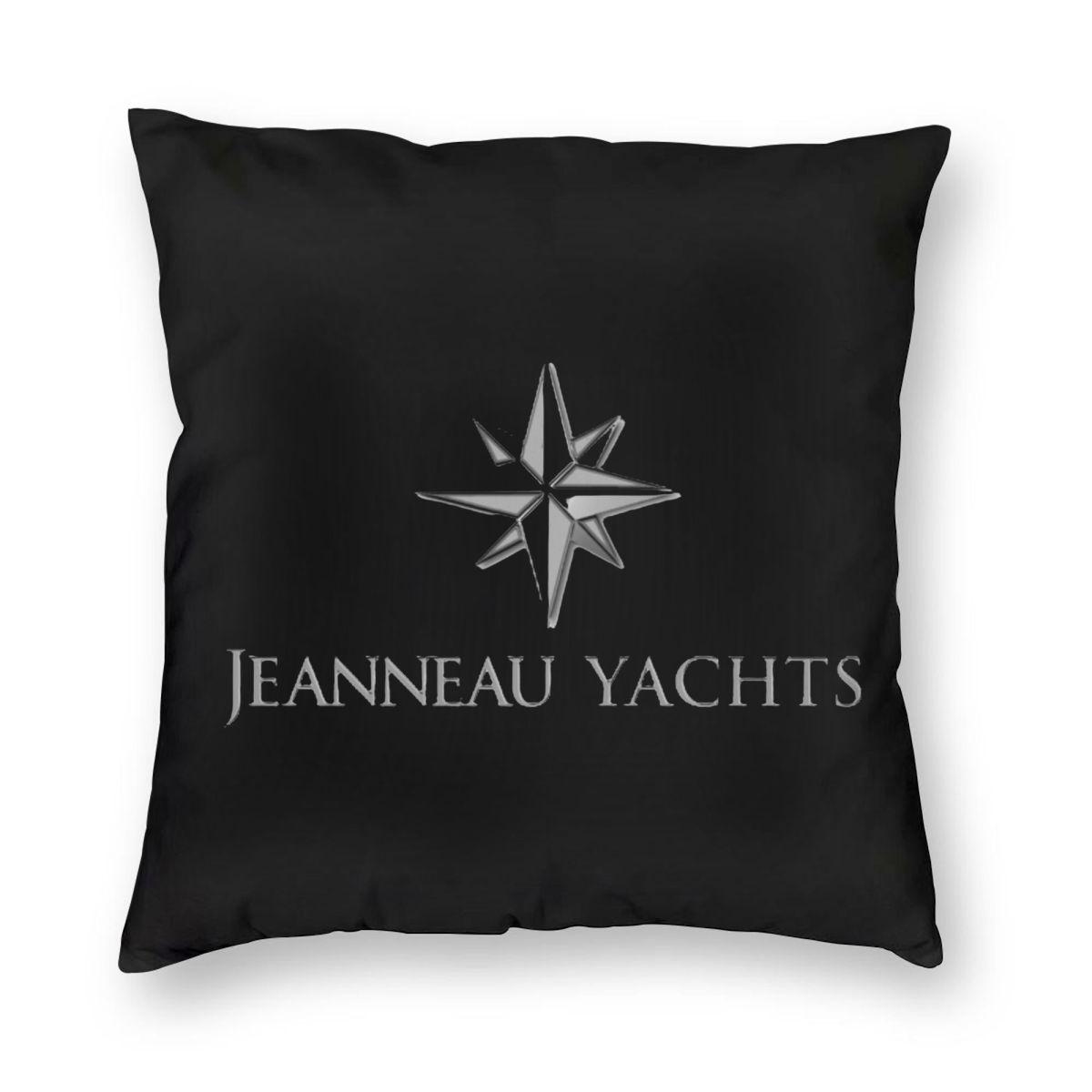 

Jeanneau Yachts Square Pillowcase Pillow Cover Cushion Throw Pillow for Home Bedroom Car 12x12Inch