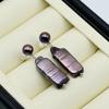 Fashion Pearl Earrings Long Earrings Baroque Freshwater Pearl Women's Silver Earrings