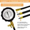 19-piece Fuel Pressure Gauge Tester Kit, 0-140PSI Oil Pressure Tester Kit, Gasoline Pressure Diagnostic Tool, Automotive Oil Pressure Gauge Kit