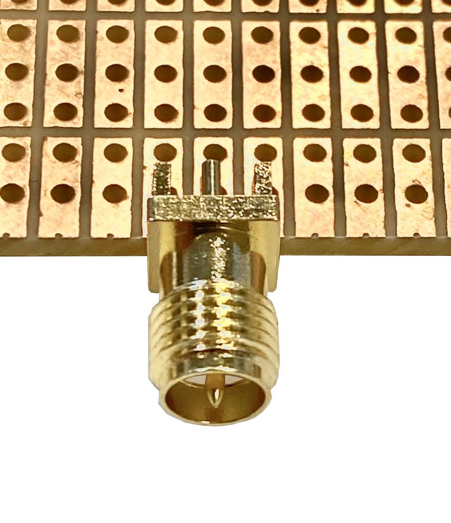 SMA-RP Socket Straight for PCB Edge 1.6mm