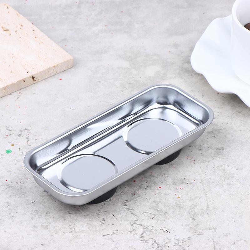 Stainless Steel Magnetic Tray Circular Magnetic Parts Bowl Screws Sockets Storage Tray For Auto Suction Pad Tools