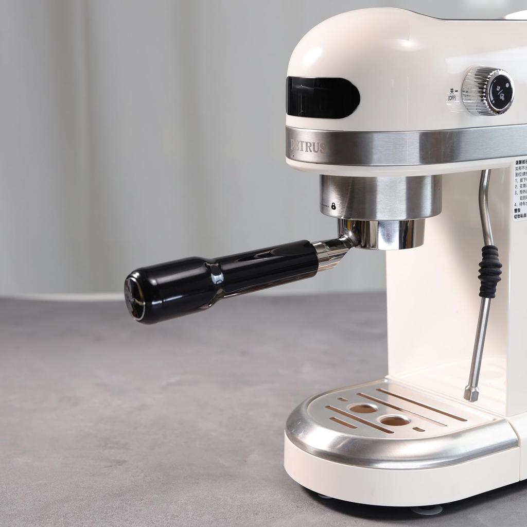 51mm Bottomless Portafilter Compatible with 3-Year SUMSATY Espresso Machines (4mm Prong Thickness)