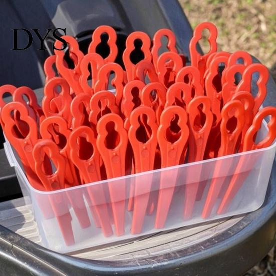 Heavy Duty Trimmer Cutter 100 Pcs Replacement Blades for Ferrex Grass Trimmer, Cordless Parts Lawn Care Blades, Plastic Garden Weed Trimming