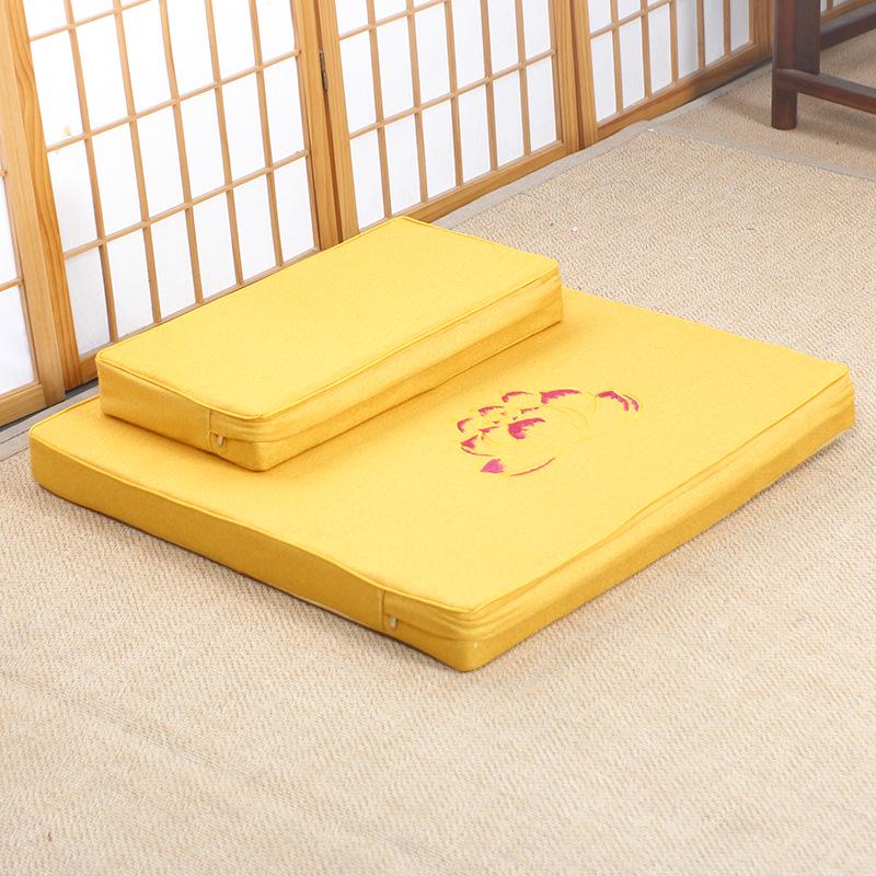 Thickened Meditation & Prostration Zafu Cushion: Removable, Washable Kneeling Mat