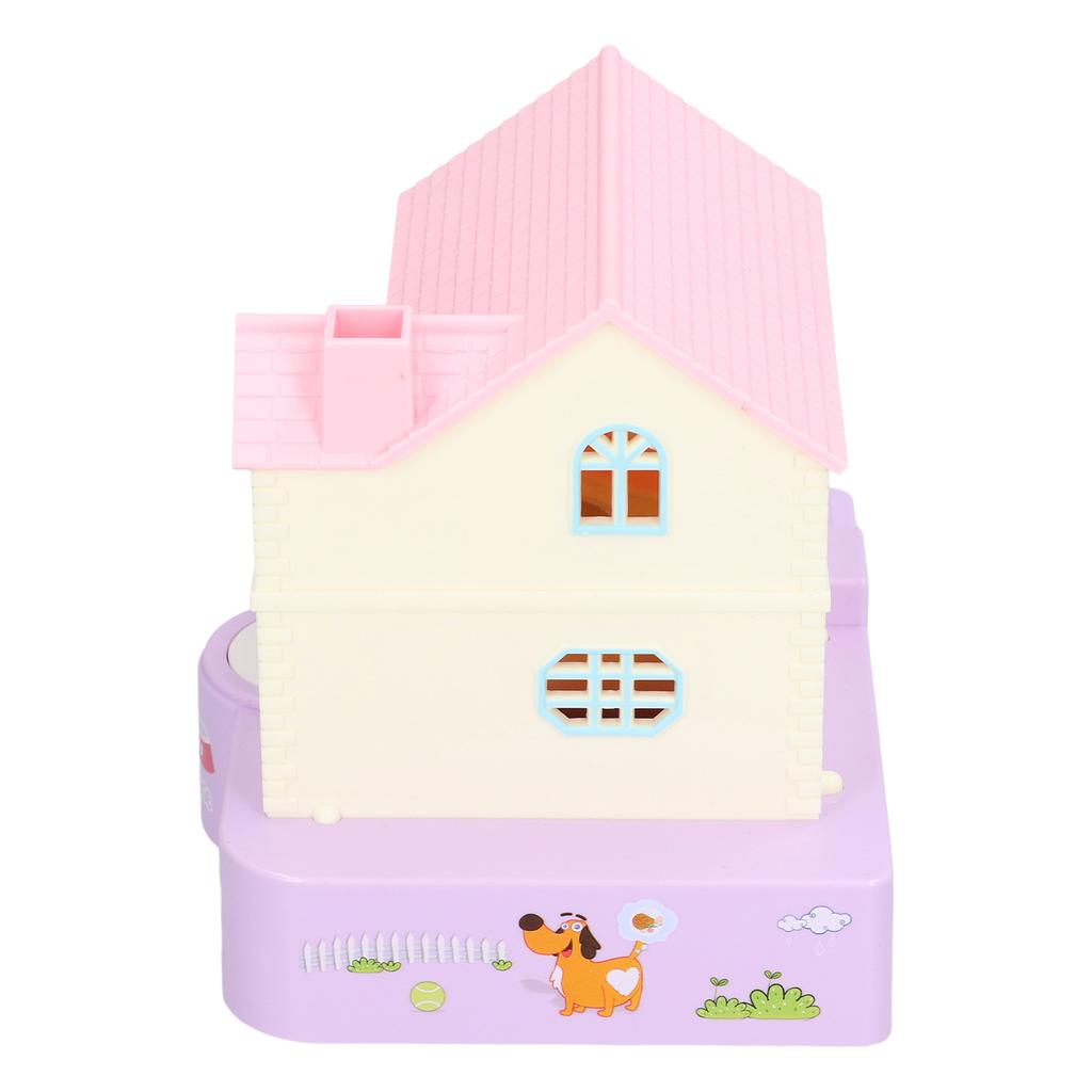 Doghouse Money Saving Box Automatic Coin Swallowing with Light Music Effects Toy Gift for