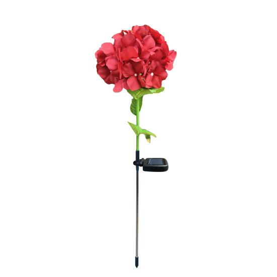 Fairy Hydrangea Light, LED Solar Powered Outdoor Garden Stake Lights, Waterproof Artificial Hydrangea Flower Light for Path, Yard, Walkway,