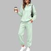 Damen Kapuzenpullover mit Futter und Jogginghose Set Lockerer Fit Lässiger Trainingsanzug