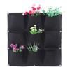 9 Pockets Degradable Vertical Hanging Wall Garden Plant Grow Bag Planter Container (Green)