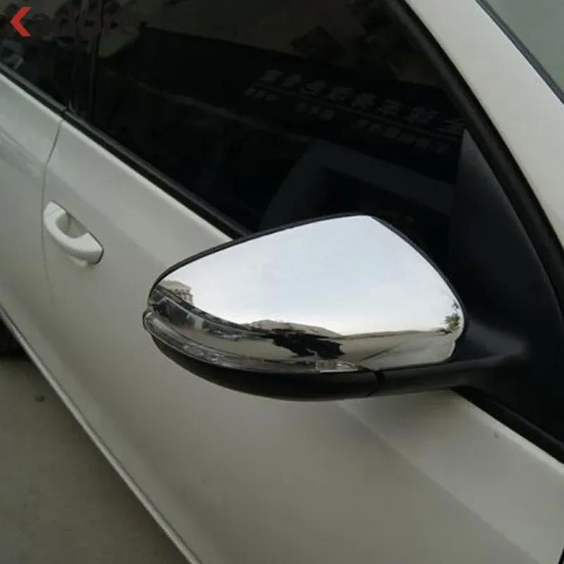 For Volkswagen VW golf 6 MK6 2009-2011 2012 2013 2014 Chrome Car Accessories Rearview Mirror Cover Trim Side Wing Mirrors Cap