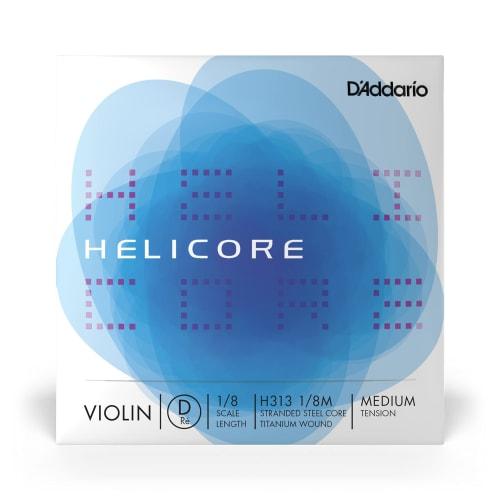 

D Addario Helicore D Violin String, H313, 1/8m, Medium Tension