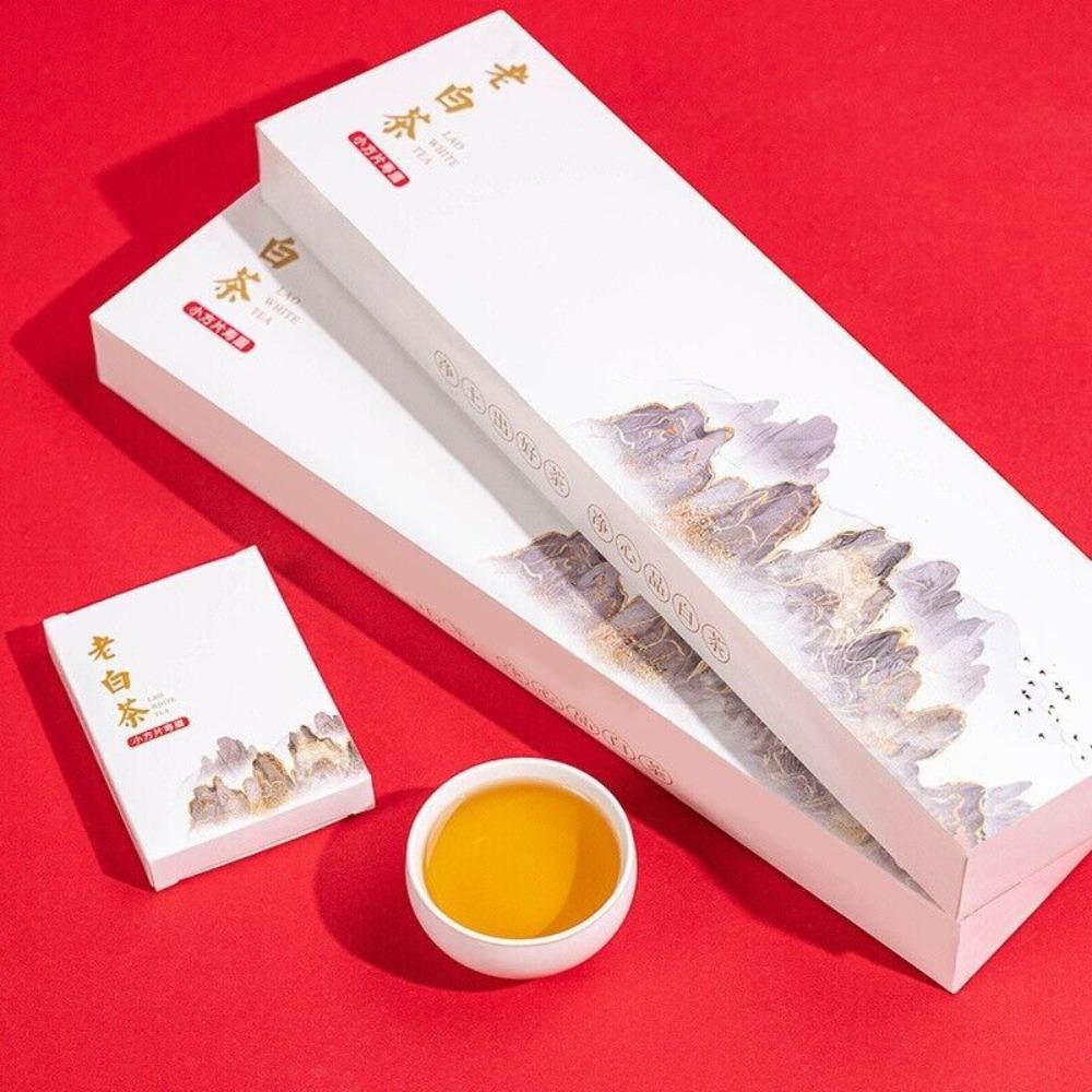 150g Chen Pi Weißer Tee Fuding Alter Weißer Tee Quadratische Tafel Geschenkset