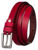 Lady's Wide Leather Belt NO.2 RED 100