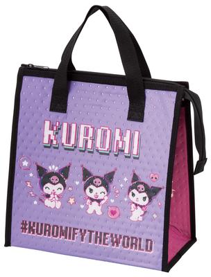Lunch X Sanrio Kuromi Bag, Non-Woven Fabric, Insulated, 26.5 27cm, World, FBC1-A