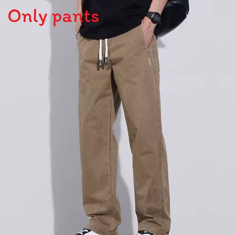 American Retro Mens Casual Pants With Polyester Fabric For Summer Daily Wear