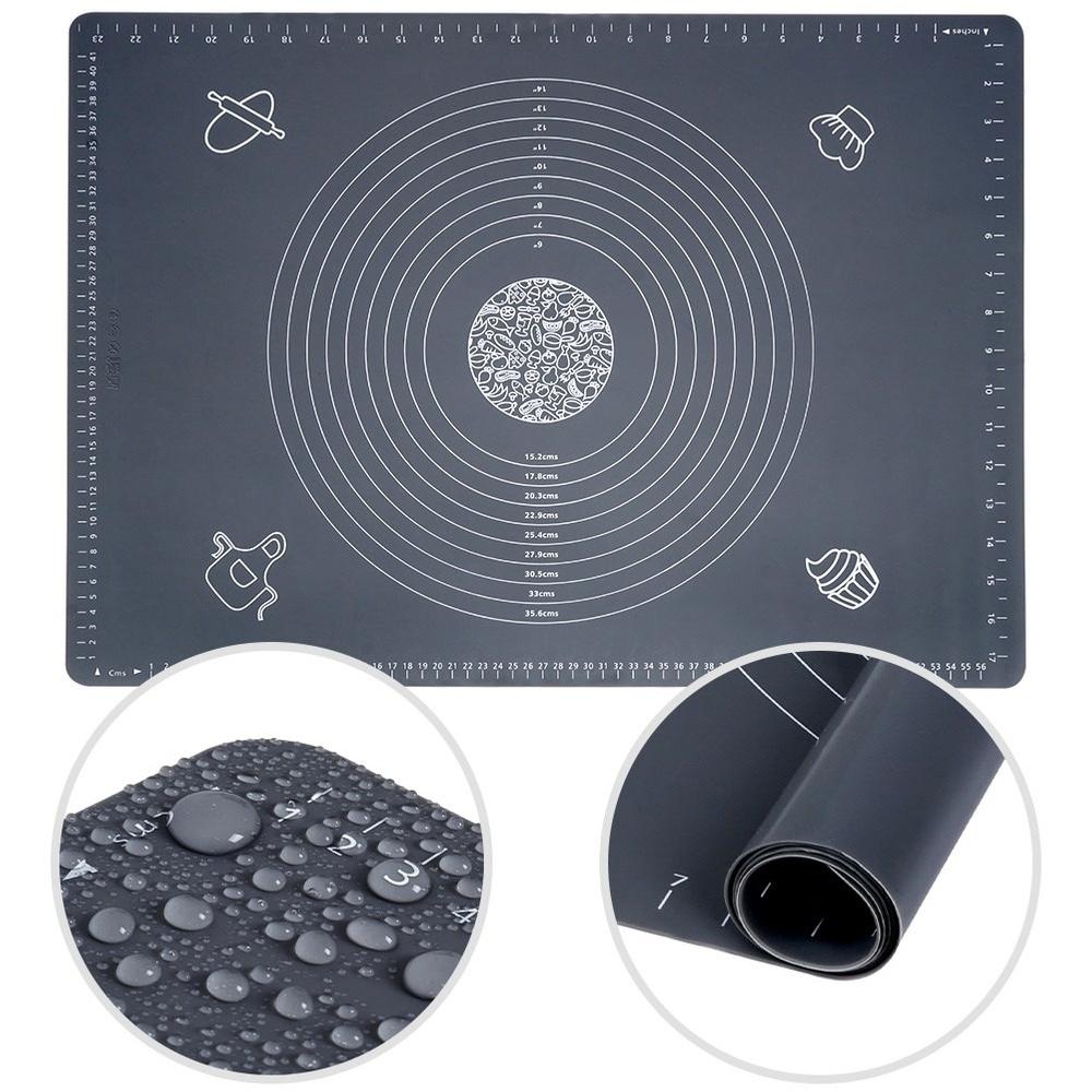 Large Silicone Dough Board, Kitchen Mat, Baking, Rolling, 64 cm