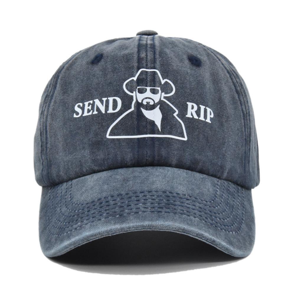 European And American Graffiti Print Baseball Cap Vintage Curved Brim Hat Sun Hat Wholesale Customization