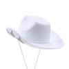 Modischer Glänzender Western Cowboyhut Stern Glitzer Ethnischer Stil Strassstern Jazzhut Kappe Breiter Rand Cowgirlhut Mädchen