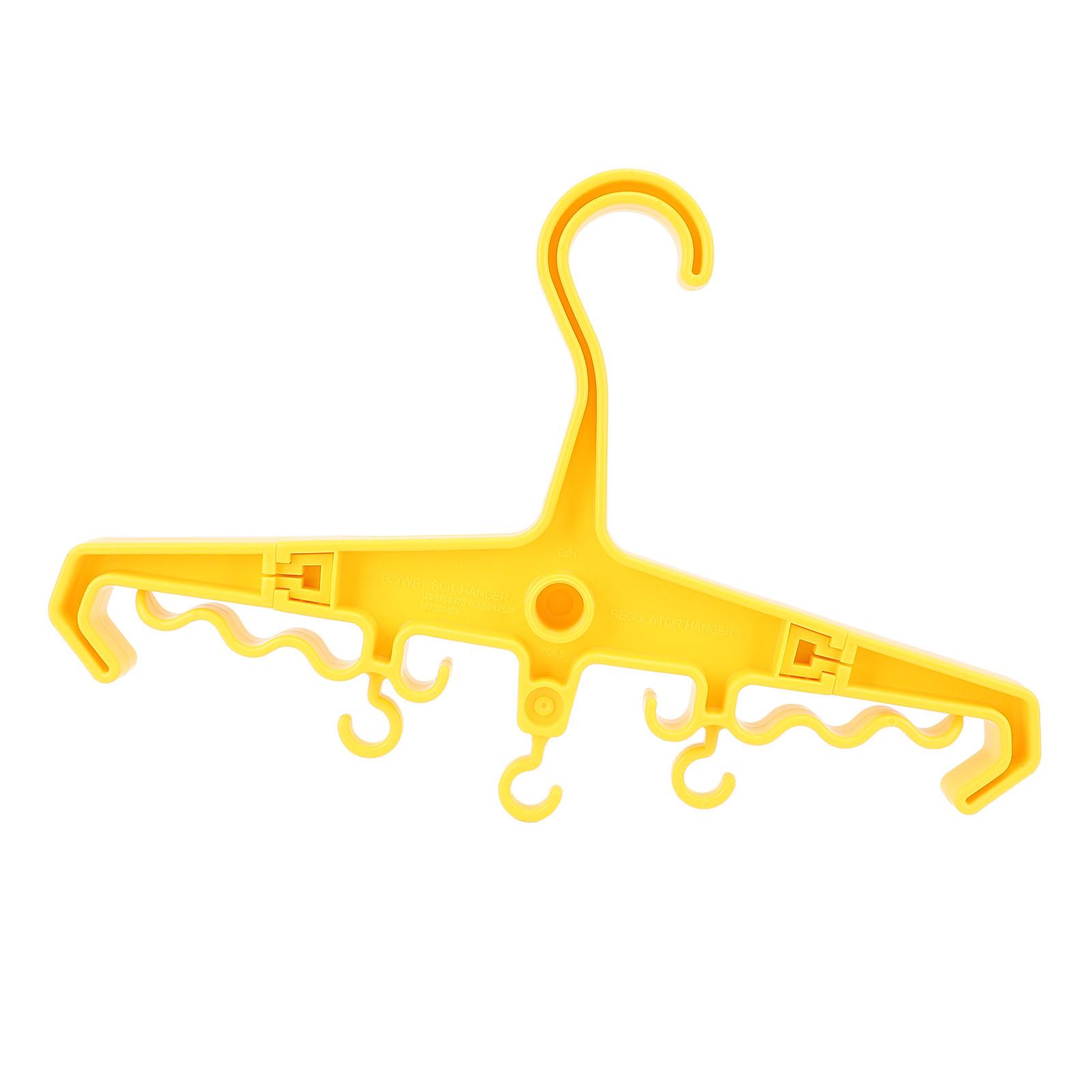 

BCD BC Hanger Multi Purpose Ergonomic ABS Portable Durable Diving Gear for Travel Water Sports жовтий