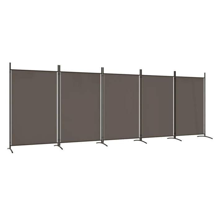 VidaXL Room Divider 5 Panels Folding Room Separator Privacy Screen Partition Living Room Decoration 350268