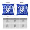Zeta Phi Beta Square Pillow Cases Zpb Sorority Logo Cushion Covers Creative Zipper Decorative Pillowcase For Home 45X45Cm